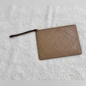 Michael Kors Jet Set XL Travel Clutch / Studded Wristlet